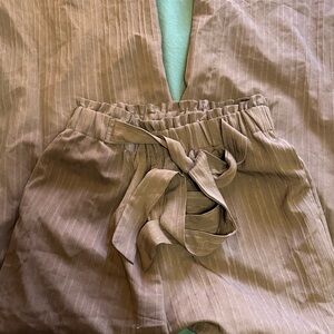 SHEIN Brown Straight Leg Pants